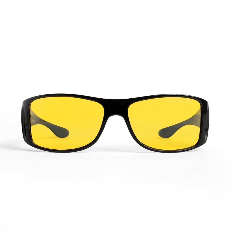نظارات TrueDark Daylights Amber Fitover لحجب الضوء الأزرق مصممة لتقليل إجهاد العين وتوهج الأشعة فوق البنفسجية من شاشة الكمبيوتر والألعاب والتلفاز والهاتف للرجال والنساء بواسطة ديف أسبري